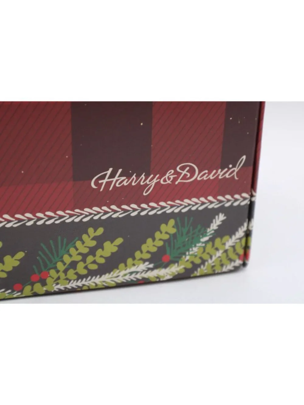 Harry and David Buffalo Plaid Reindeer Gift Box Keepsakes Gifting Holiday Empty